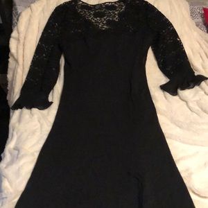 Black Silk/Poly Blend Dress